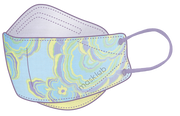 奶油粉藍成人KF韓式立體醫療口罩 (盒裝10入 獨立包裝)