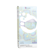 奶油粉藍成人KF韓式立體醫療口罩 (盒裝10入 獨立包裝)