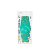 UUmask 藍綠 成人KF韓式立體醫療口罩 (袋裝5入)