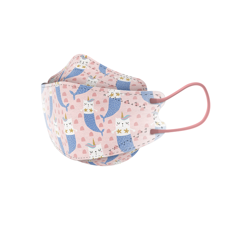 人魚貓 兒童KF韓式立體口罩 (袋裝10入)