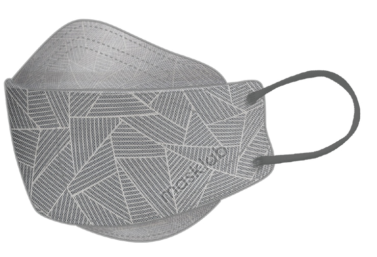 幾何玻璃成人KF韓式立體醫療口罩 (盒裝10入 獨立包裝)