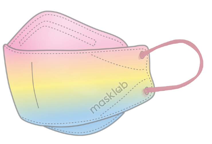 粉紅沙灘 成人KF韓式立體醫療口罩 (盒裝10入 獨立包裝)