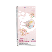 粉紅花漾成人KF韓式立體醫療口罩 (盒裝10入 獨立包裝)
