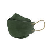 UUmask 橄欖綠 成人KF韓式立體醫療口罩 (盒裝 7入 獨立包裝)